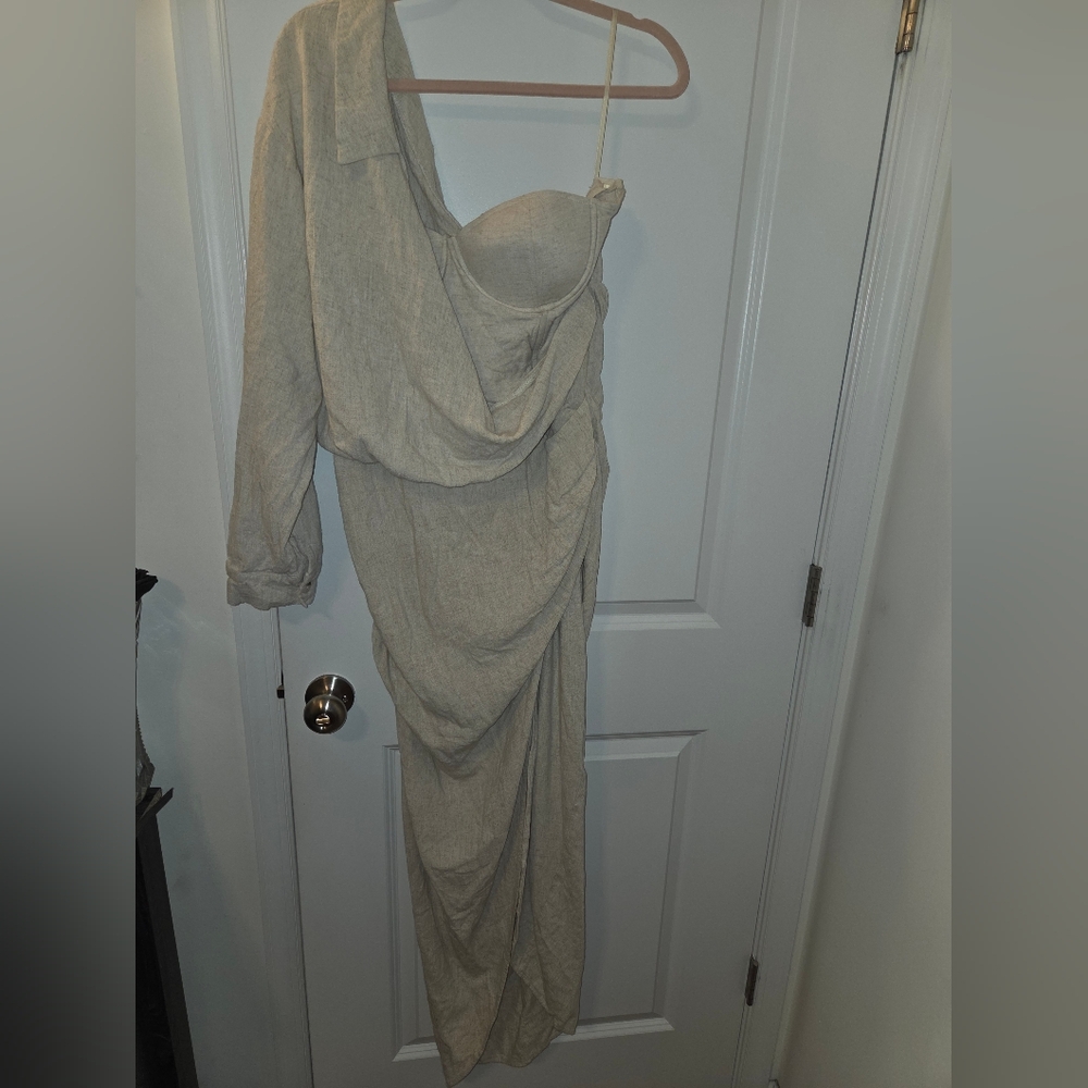 JLUXLABEL Cream Textured Fabric - Picture 7 of 9